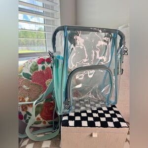 Transparent Blue Women's Bag